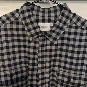 Goodfellow & Co XXL black/grey long sleeve flannel